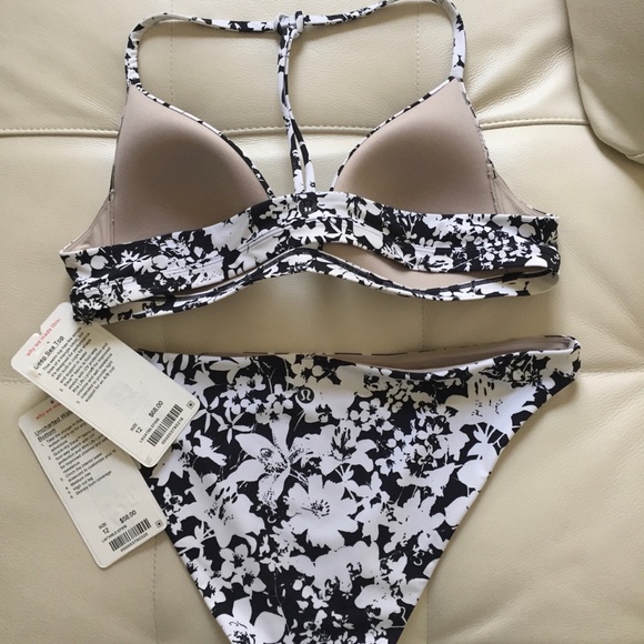 NWT LULULEMON BIKINI SET DEEP SEA TOP UNCHARTED 12 - Picture 4 of 6
